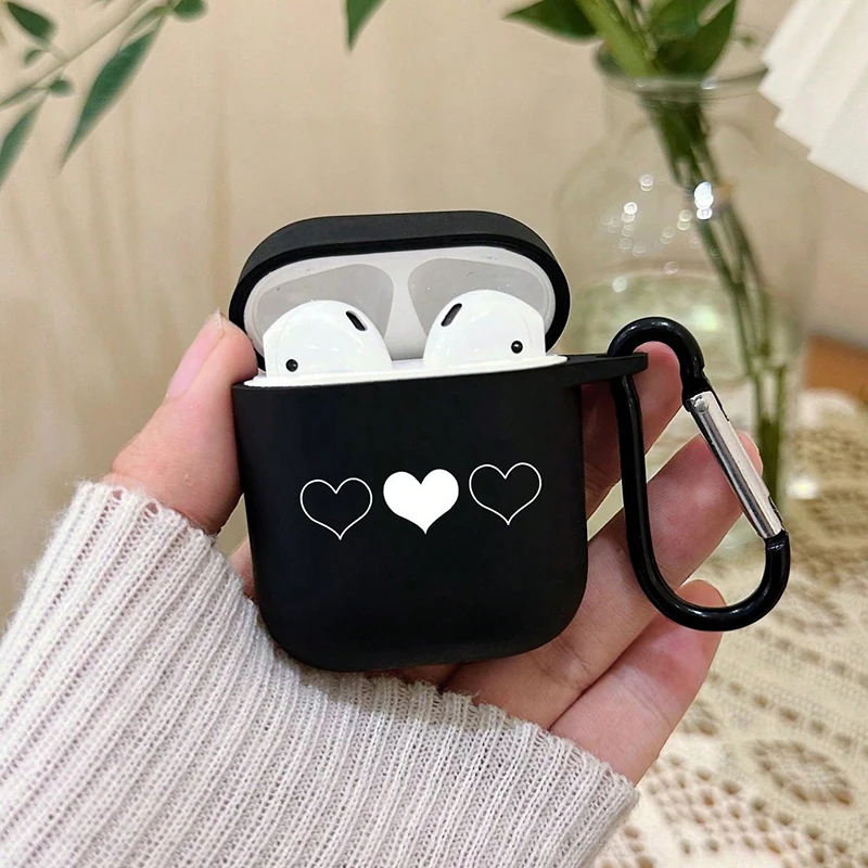 Black TPU Protective Case for AirPods 2 3 4 Pro
