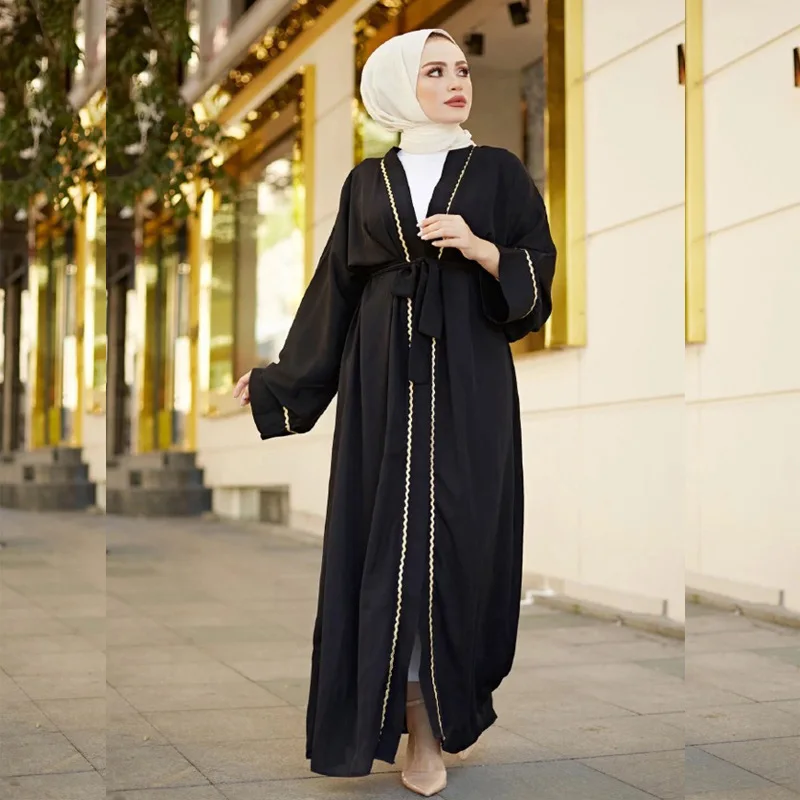 Мусульманское длинное платье Abaya Dubai Jalabiya