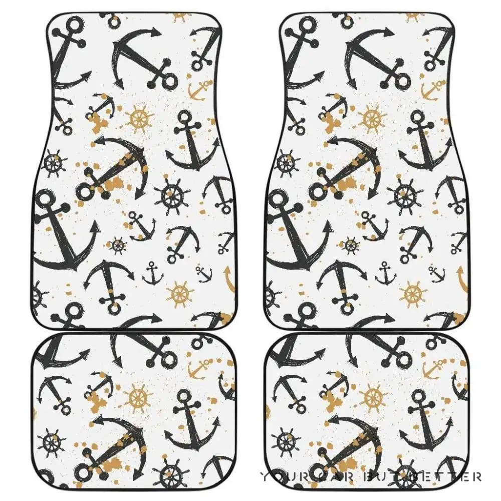 

Anchors Rudders Pattern Front And Back Car Mats 045109