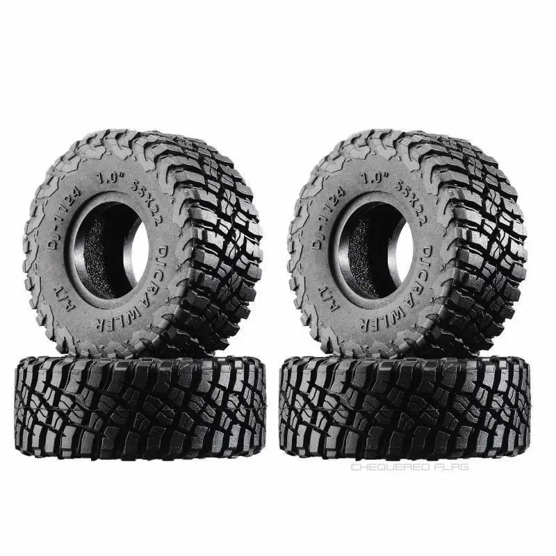 

1 inch MT Tires x Sponge 55x17mm 1/24 RC Crawler Truck Car Parts for Axial SCX24 Deadbolt AXI00001 AXI00002 Gladiator 1/18