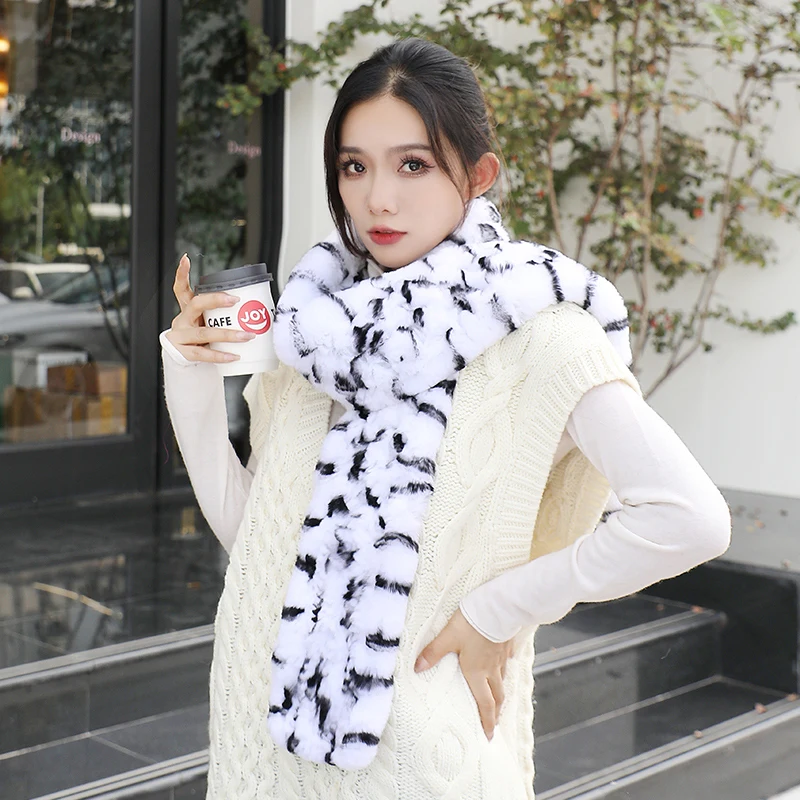 women-real-rex-rabbit-fur-scarf-winter-knitted-warm-wraps-neck-warmer-striped-long-muffler