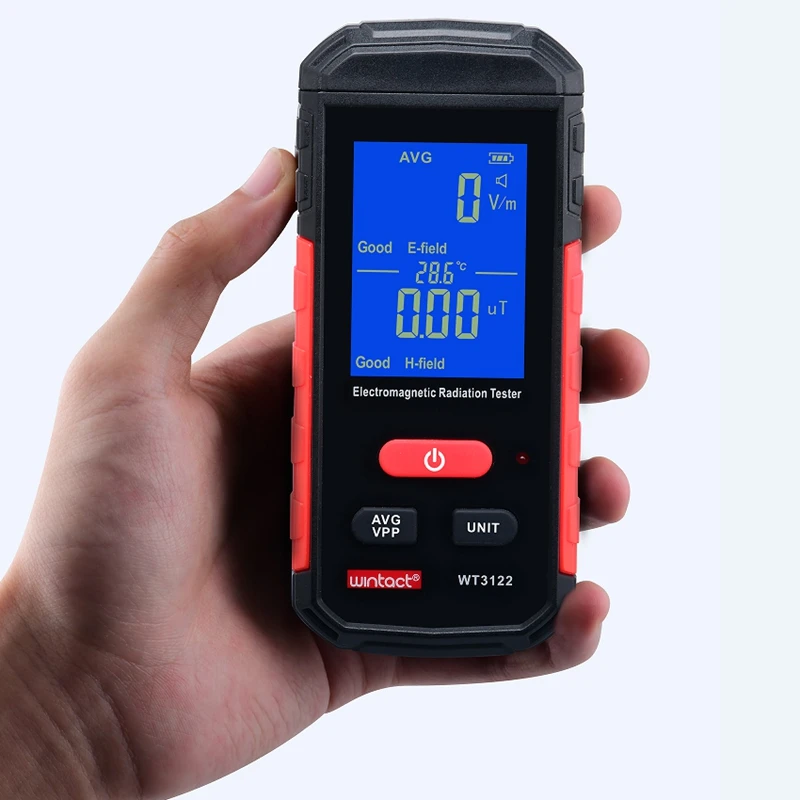 Electromagnetic Field Radiation Detector Tester Emf Meter Rechargeable Handheld Portable Counter Emission Dosimeter Computer
