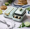 new Multifunctional home use breakfast machine ， Multifunctional Waffle, toast, sandwich press,breakfast machine 4 - in - 1 4