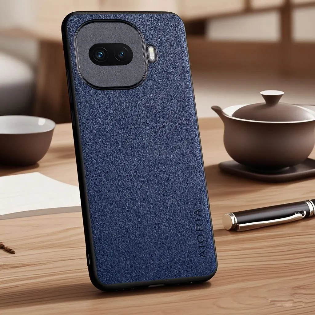 Vegan Faux Lychee Pebbled Leather Phone Case Cover