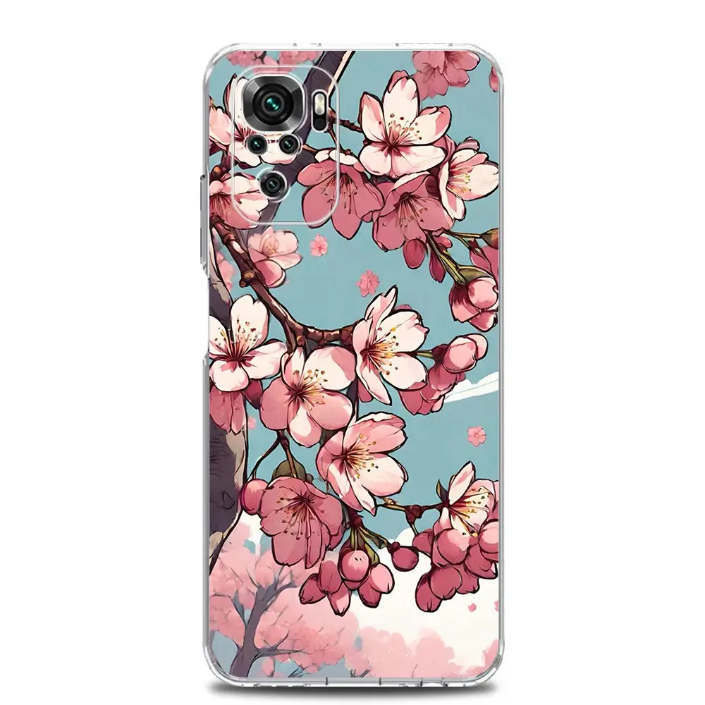 Cherry Blossom Tree Clear Phone Case Cover