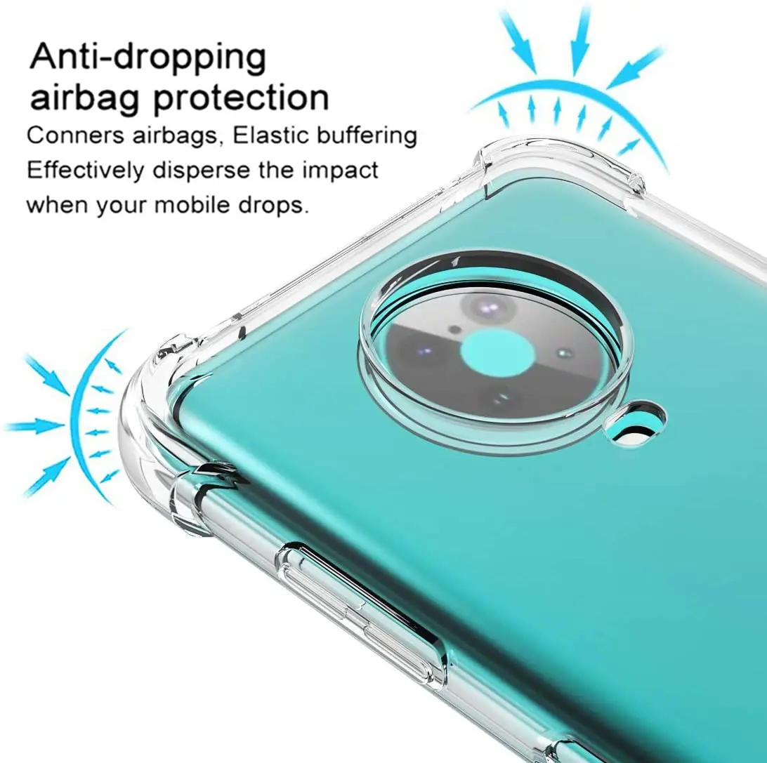 Clear Soft TPU Air Cushion Case with Airbag Back Cover