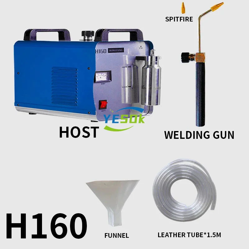 H160/H180 Flame Polishing Machine 220V Plexiglass Acrylic Electrolysis Water Weld Flame Polish Machine Hydrogen Oxygen Generator