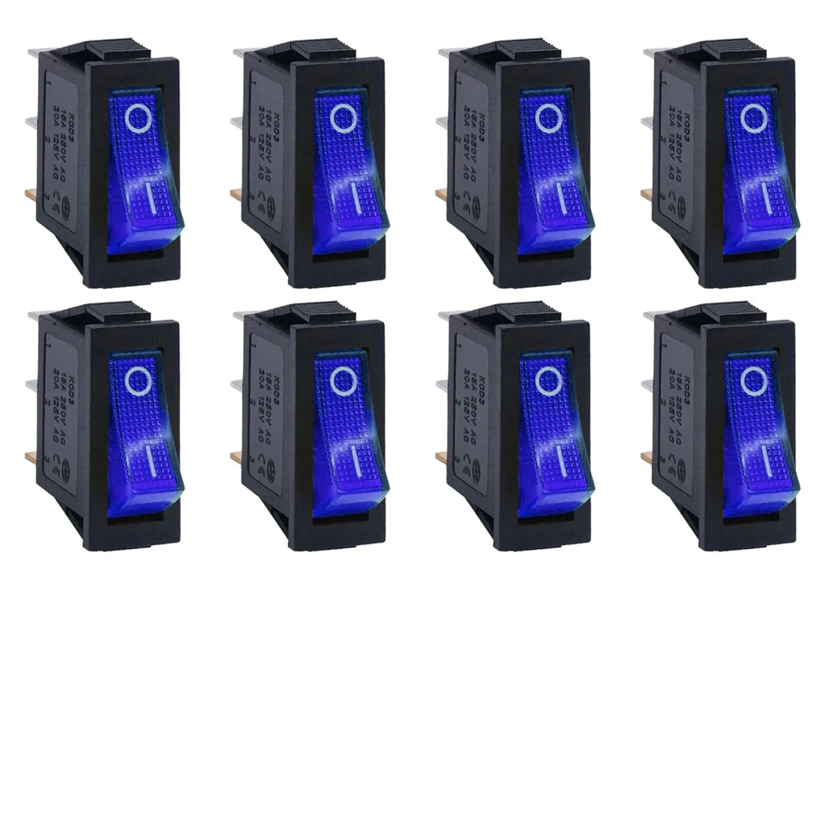 8PCS Blue