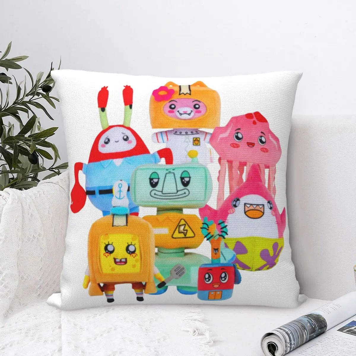 Box Australia Lankybox Mystery Egg Square Pillow Case Cuscino Decorativo Federa Casual