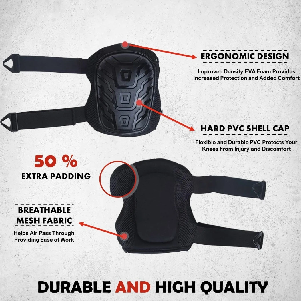 وسادات ركبة احترافية مصممة خصيصًا للأعمال الشاقة،...