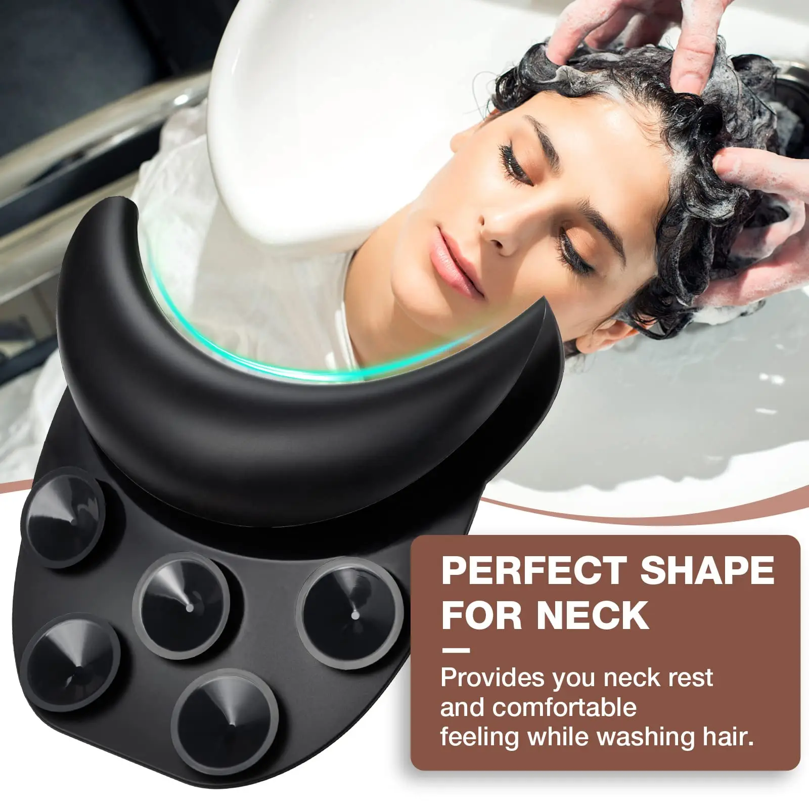 Shampoo Kom Neksteun Salon Siliconen Kappers Haar Wassen Nekkussen Neksteun Kussen Nekkussen Salon Haar Spa Wastafel Wastafel Tool