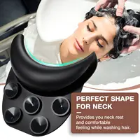 Bol de shampoing en Silicone, repose-cou, bol de shampoing antidérapant, oreiller de cou, évier de Salon, coussin de cou avec ventouses, outils de salon de coiffure 4
