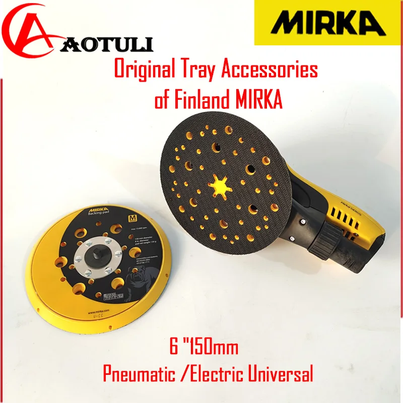 

MIRKA Original Tray for Finnish MIRKA Sander 6 "150mm Round Eccentric Sandpaper Machine Pneumatic/Electric Flocking