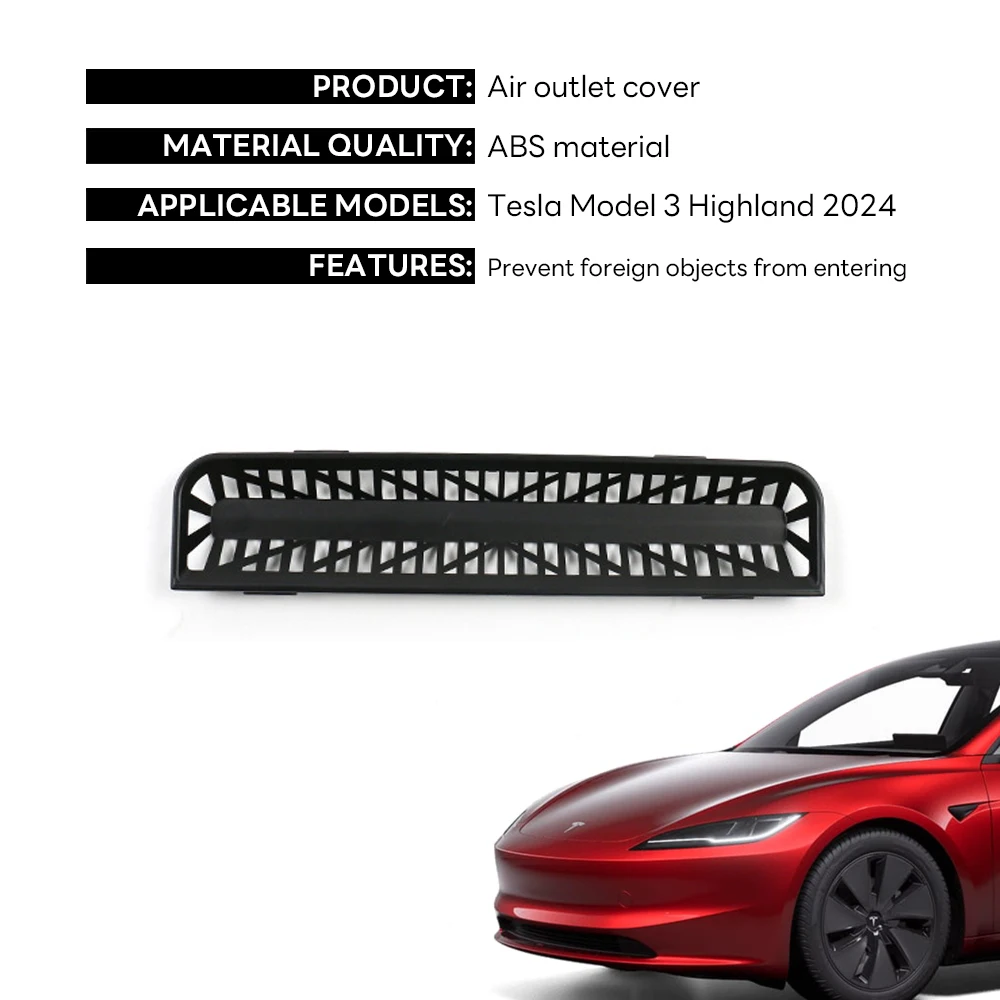 Air vents cover For Tesla New Model 3+ Rear Air Outlet Rear Air Conditioning Vent Protective Anti Blocking New Model3 Highland