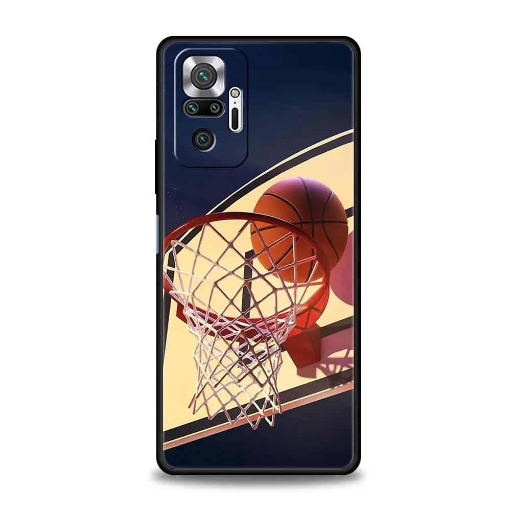 Basketball Basket Number Phone Case For Xiaomi Redmi Note 12 11 10 Pro Plus 10S 9S 9 9T 8T 9C 9A 8 7 K40 Gaming Soft Cover