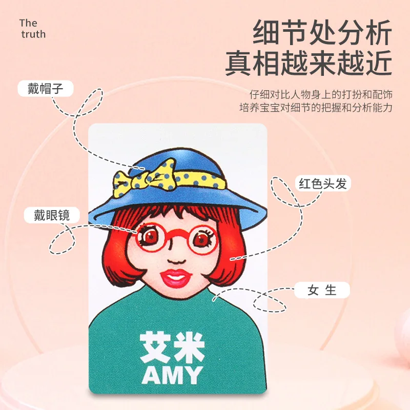 Guess who I am, board game, two person puzzle, children's toy, parent-child interactive game, memory logic card game 2