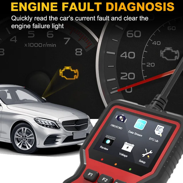 2023NEW OBD2 Scanner Car Fault Diagnosis Engine System Diagnostic Tool Lookup Code Reader Car Battery Voltage Diagnostic Tool - Image 2