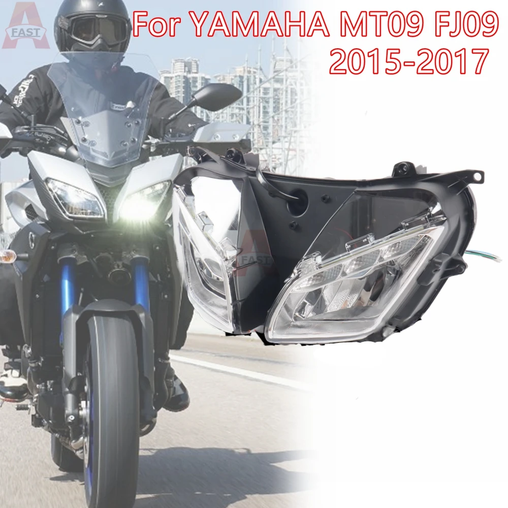 

Motorcycle LED Headlight Headlamp Head Lamp For YAMAHA MT09 / FJ09 Tracer 900 2015-2017 MT 09 Tracer900 Front Lighting Assembly