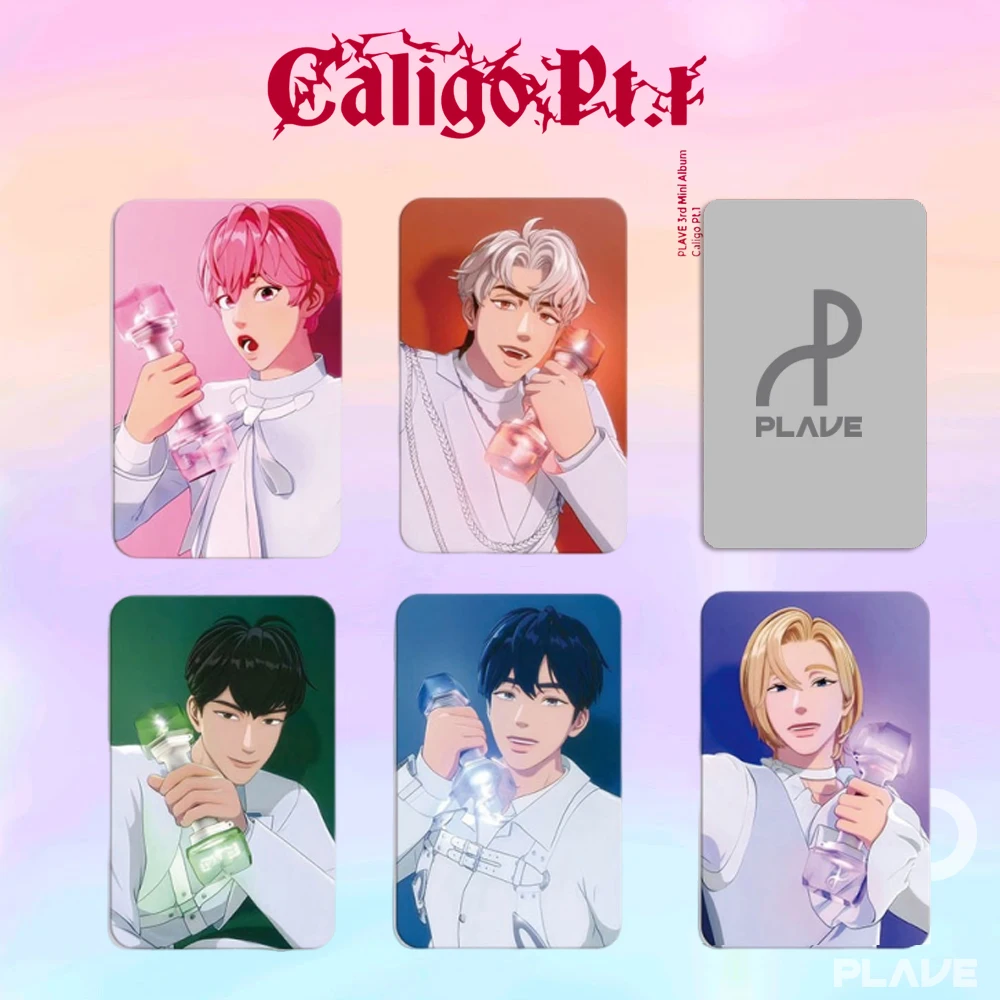 Kpop Photo Cards Photo Cards 5Pcs /set Korean Plave Photocards Lightstick Album Caligo Lomo Card