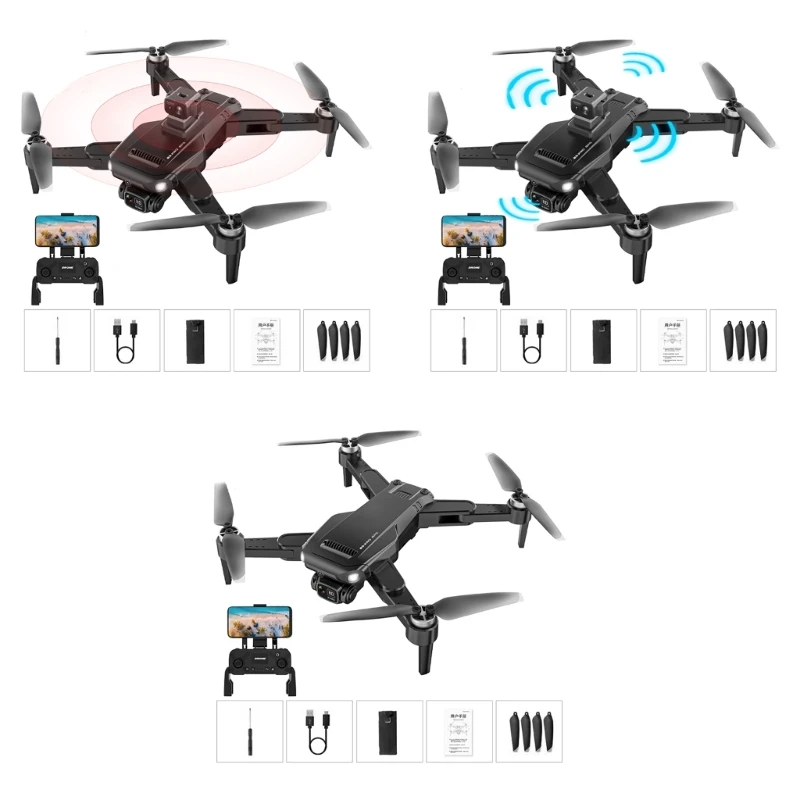 

Four-Axle Quadcopter RC Drone Toy Mini Drone Obstacle Avoidance Teenagers Gift
