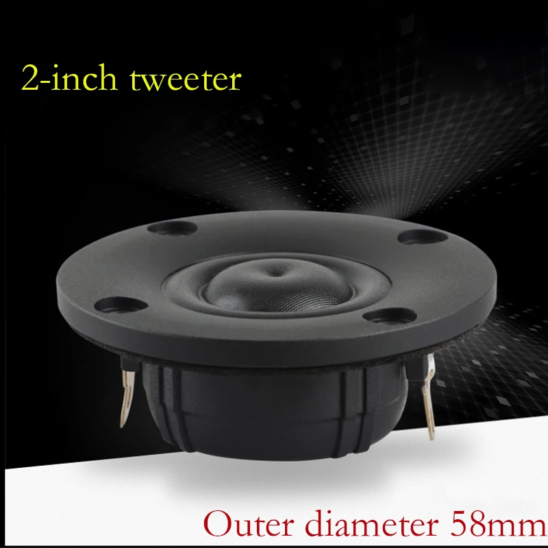 HIFI 2 Inch Tweeter Speaker 4 8 Ohm Strong Magnetic Wire Membrane ...