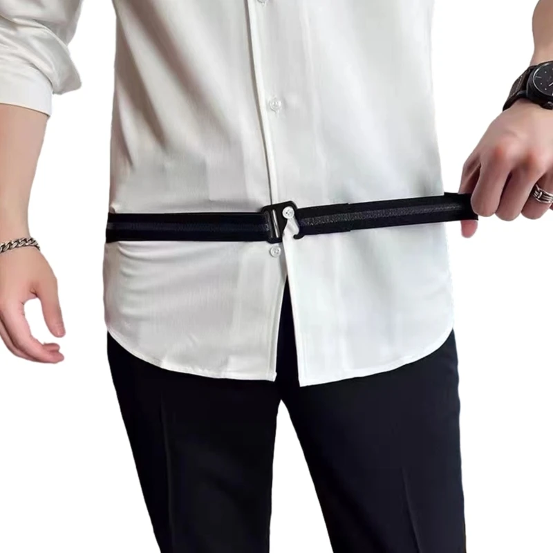 

Shirt Belt Adjustable Shirt Fixation Belt Dress Belt Hook Fastener Waiststrap Drop shipping