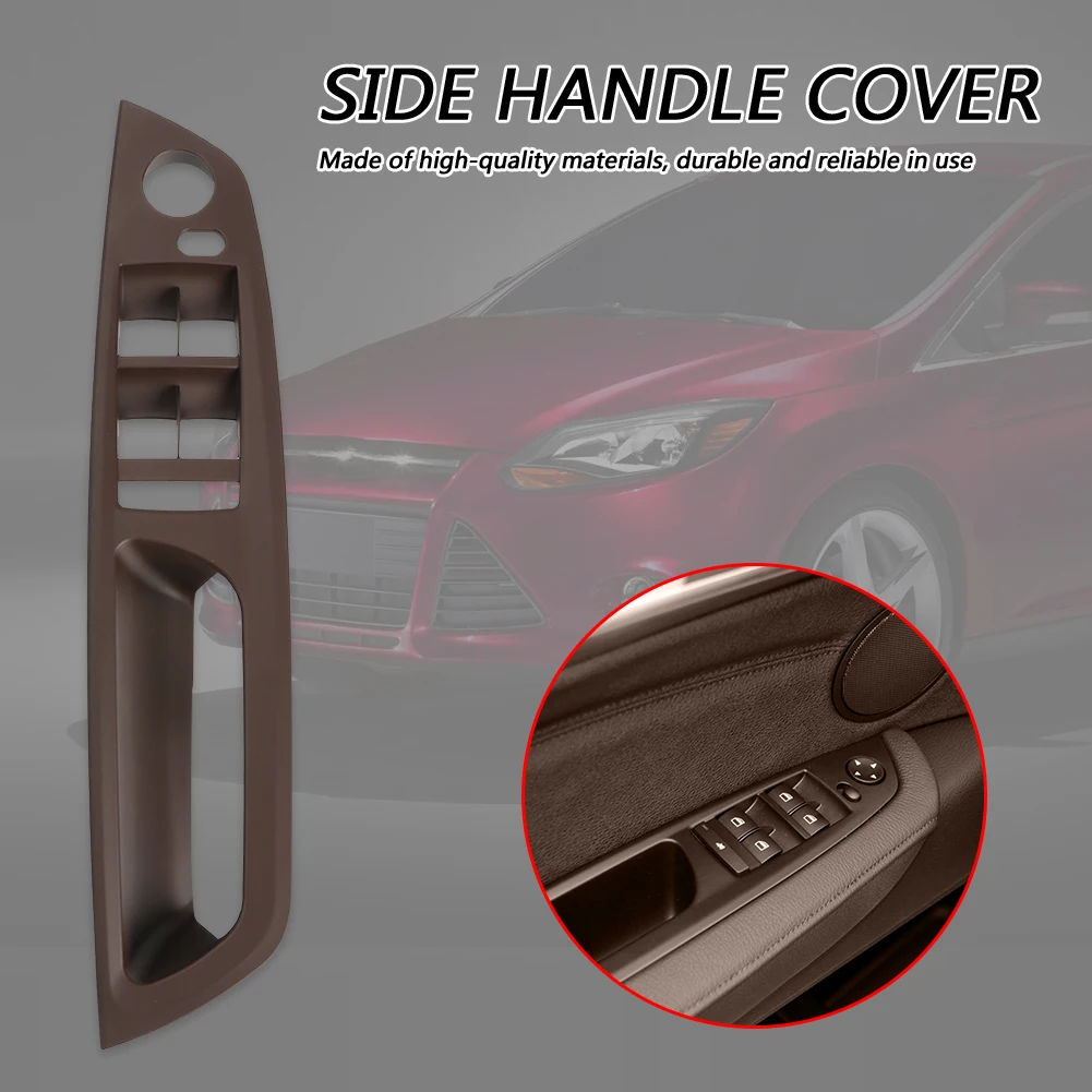 Car Left Hand Drive Inner Door Handle Panel LHD Car Interior Door Handle Panel Beige/Black/Brown for BMW X6 E71 2008-2014