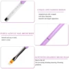 1Pcs Nail Brush Nail Art Gradient Painting Brush With Rhinestone Handle For Nail Design, For Gel Nails 2