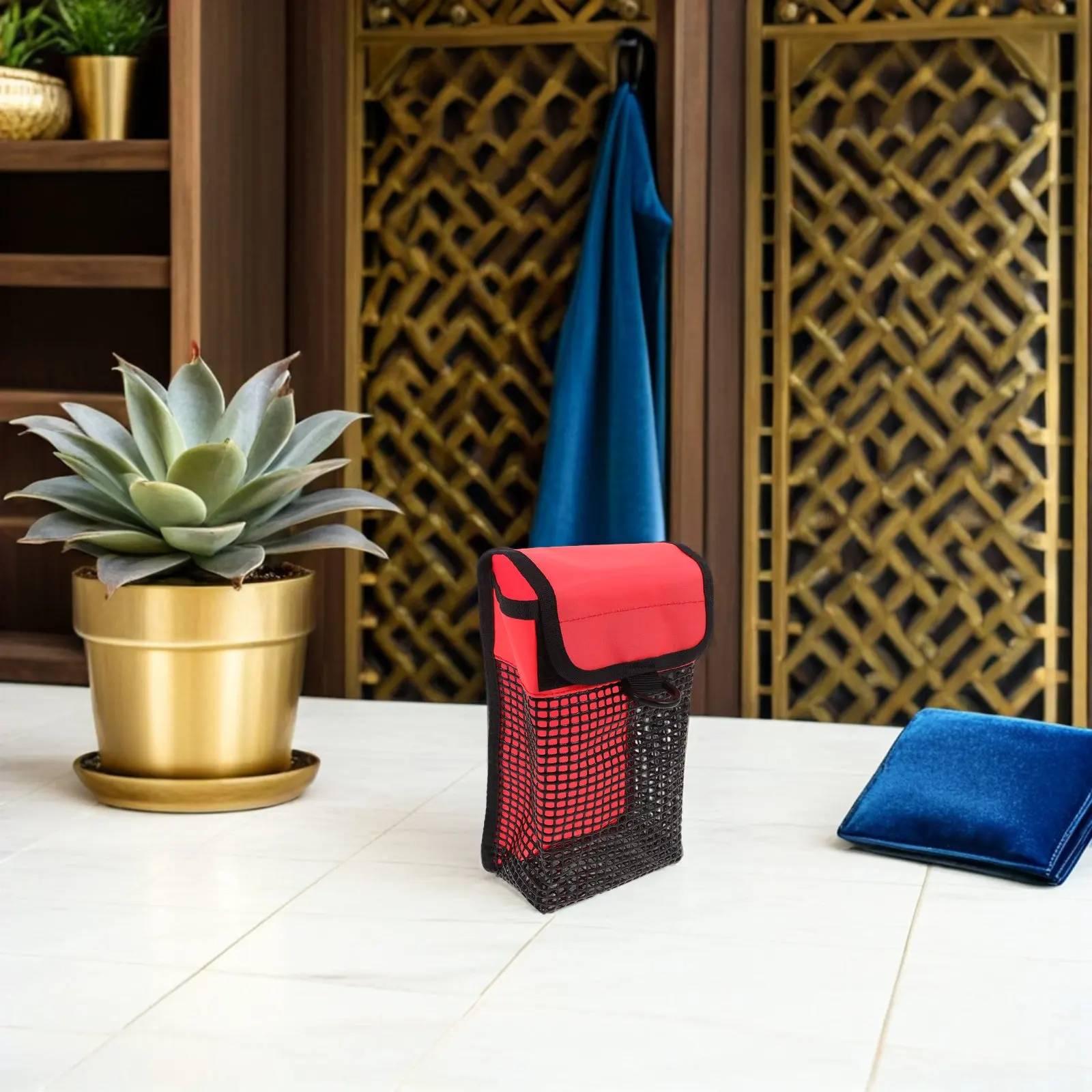 방수 스쿠버 다이빙 메쉬 가방 롤탑 디자인, 스노클 장비 및 액세서리 수중 보관 파우치 메쉬 스쿠버 다이빙 가방