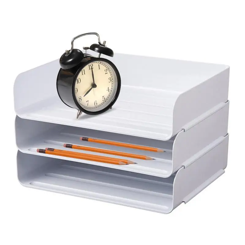 

Brochure Holder Paper Literature Racks Holder Stackable Desk Letter Tray Desk File Rack File Holder For Home School Offices