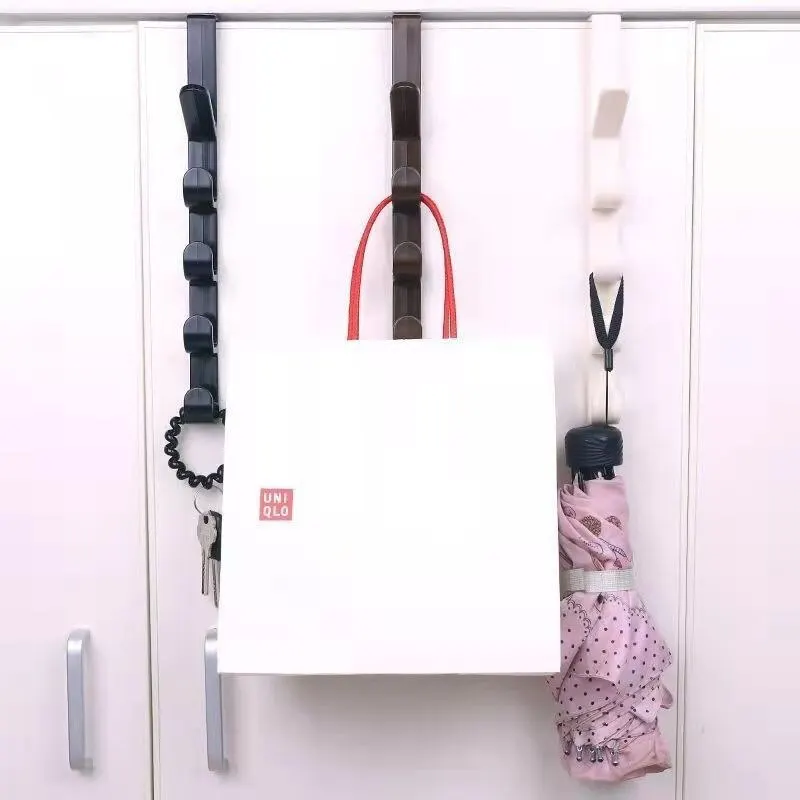 Multifunktion aler Five segment haken tragbarer Kleider haken Tür Handtuch haken frei stanzen nahtloser Haken