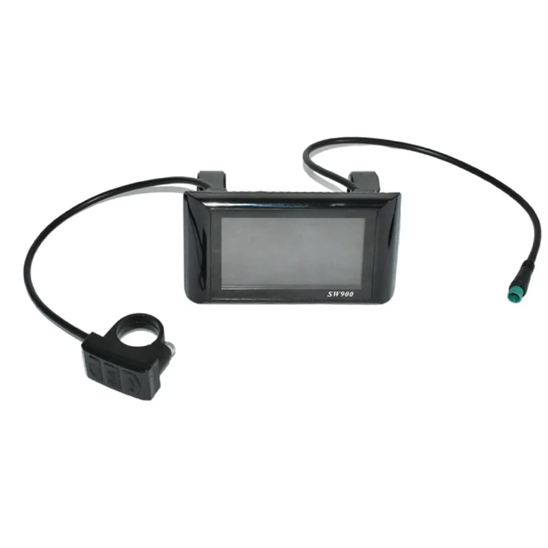 A51Q-SW900 컬러 스크린 Ebike LCD 디스플레이 24V/36V/48V/60V/72V 전자 자전거 LCD 미터 패널 디스플레이 Ebike 액세서리 A