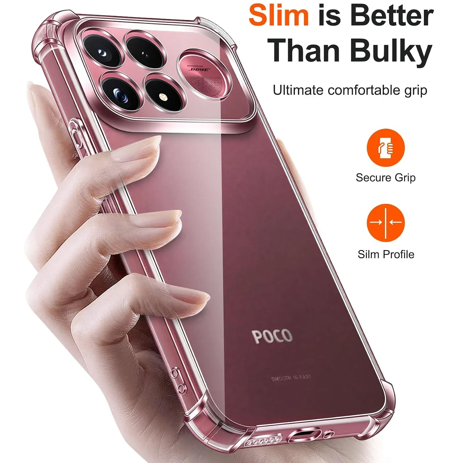 Flexible Shockproof TPU Case - Clear Protective Cover