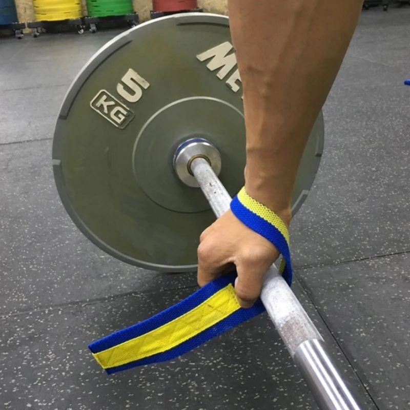 

77HC Weight Lifting Straps Wrist Support, Powerlifting Training Hand Bar Straps