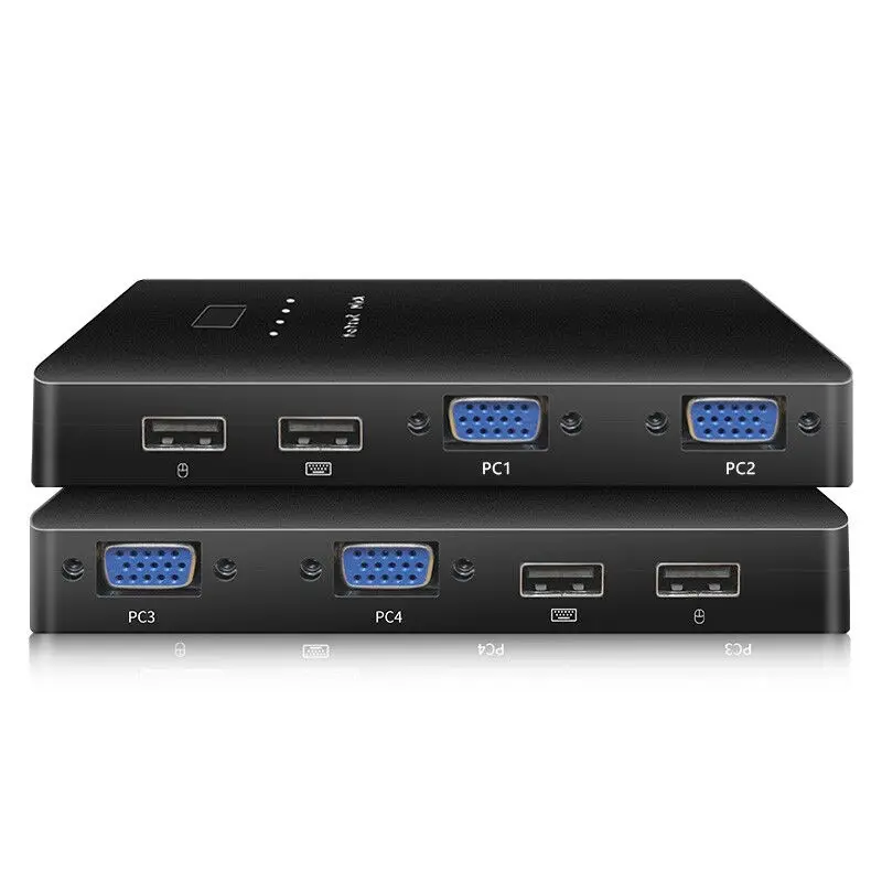 4 portas vga usb switcher 1080p vga