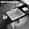 Freestanding Plastic Utility Sinks with Faucet Goudergo Drop in Deep sink kit with Inlet Pipe and Drain Pipe for Laundry Room 2