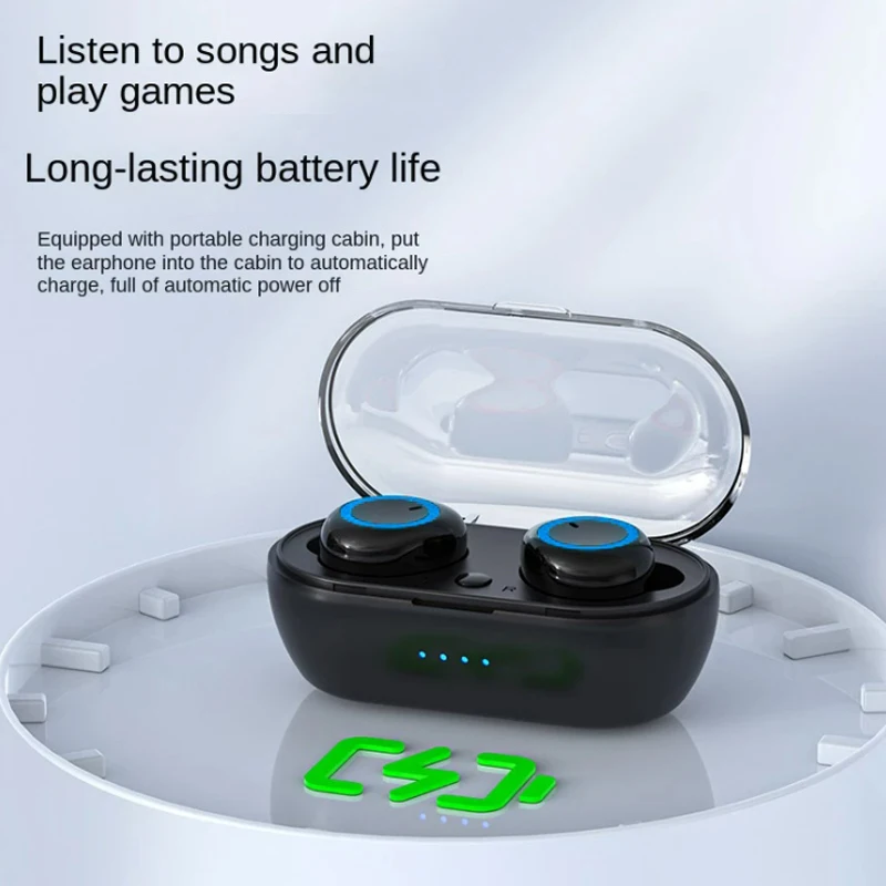 TWS Wireless Bluetooth Headphones, Earphones, Touch Control, Sports Earbuds, Microphone, Works on All Smartphones, Music Headset 5