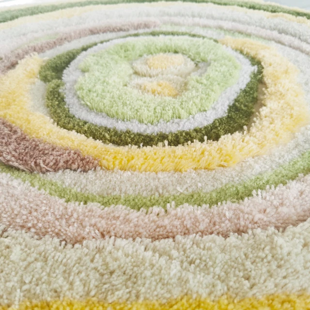 DAVINRICH 3D Garden Moss Carpet Tufting Wool Hand Made High-class