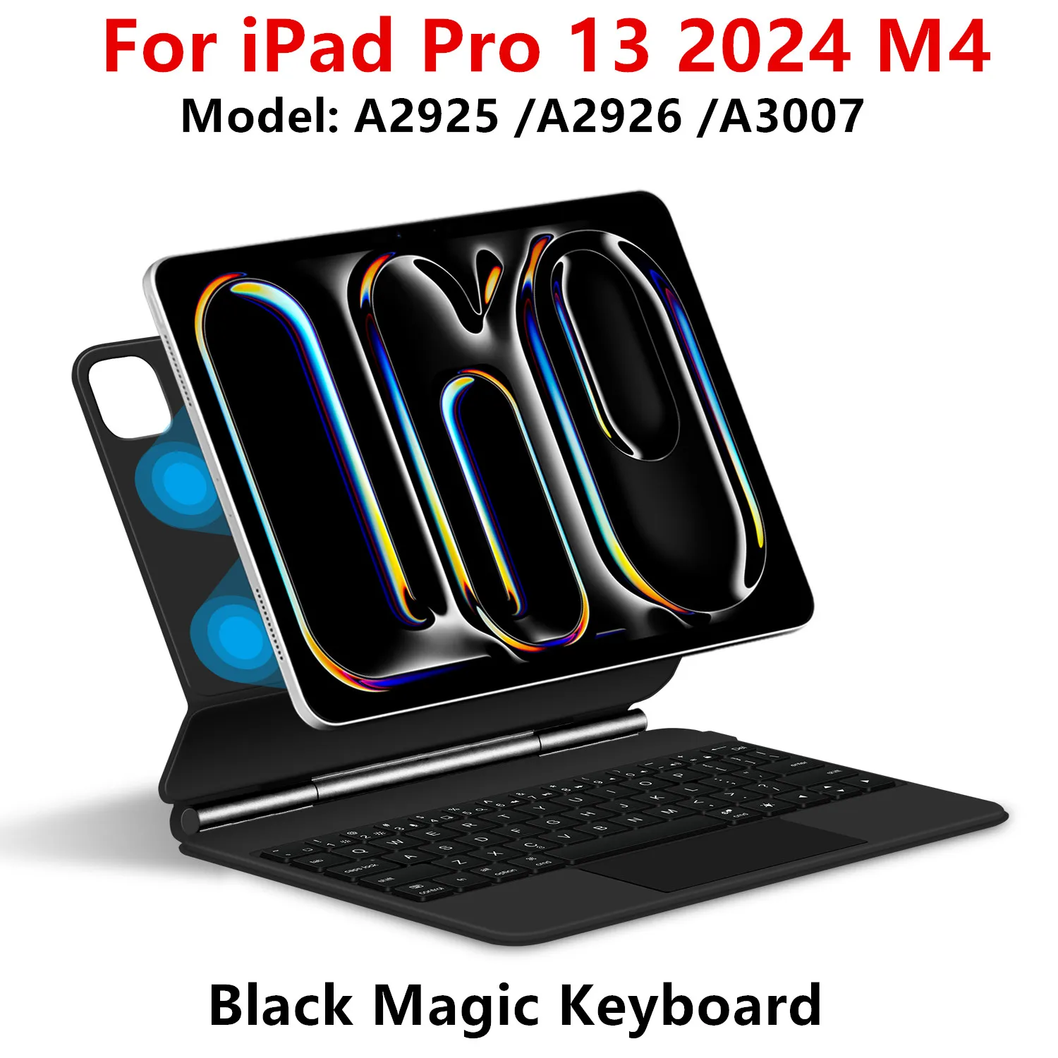 アップル 2024 13インチ iPadPro Magic Keyboard 黒 Magic Keyboard for iPad Pro 13-inch (M4) 2024, Magnetic