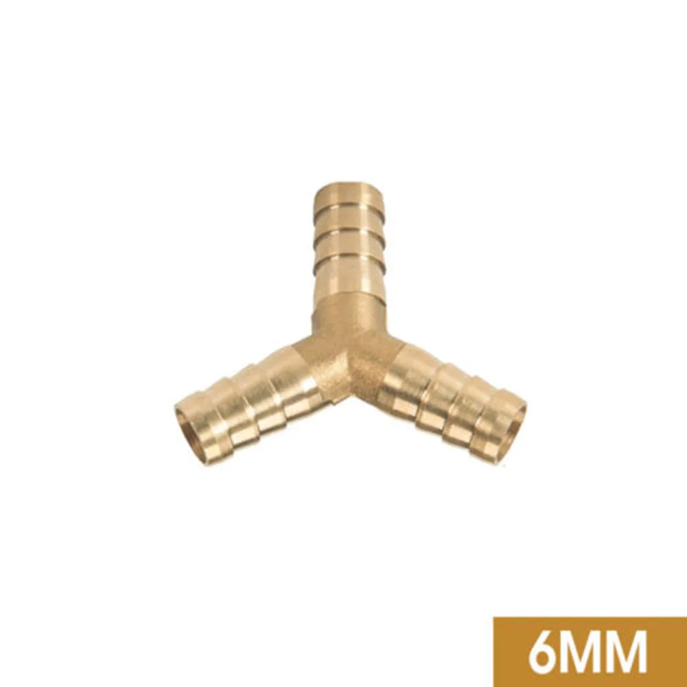 

Convenient Connector 3 WAY Joiner 6mm 8mm 10mm 12mm Air Water Gas All Copper Material Fuel Hose Garden Tool Accessories