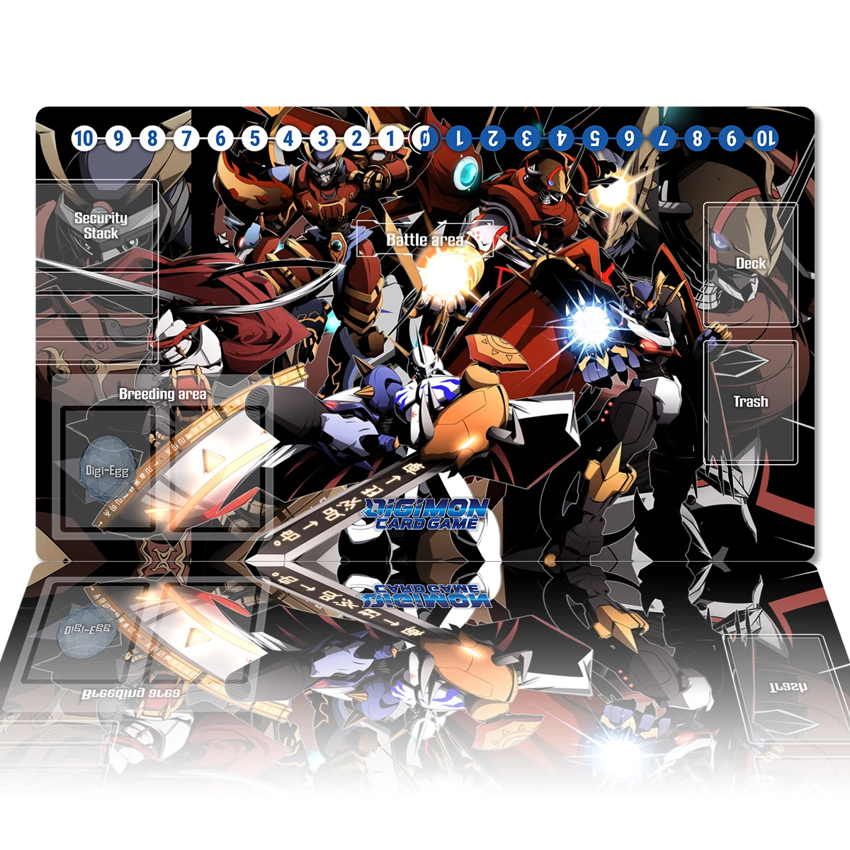 Игровой коврик Digimon королевские рыцари, Omegamon DTCG, игровой коврик для настольных игр, коврик для мыши в стиле аниме, персонализированный Настольный коврик, сумка для игровых аксессуаров
