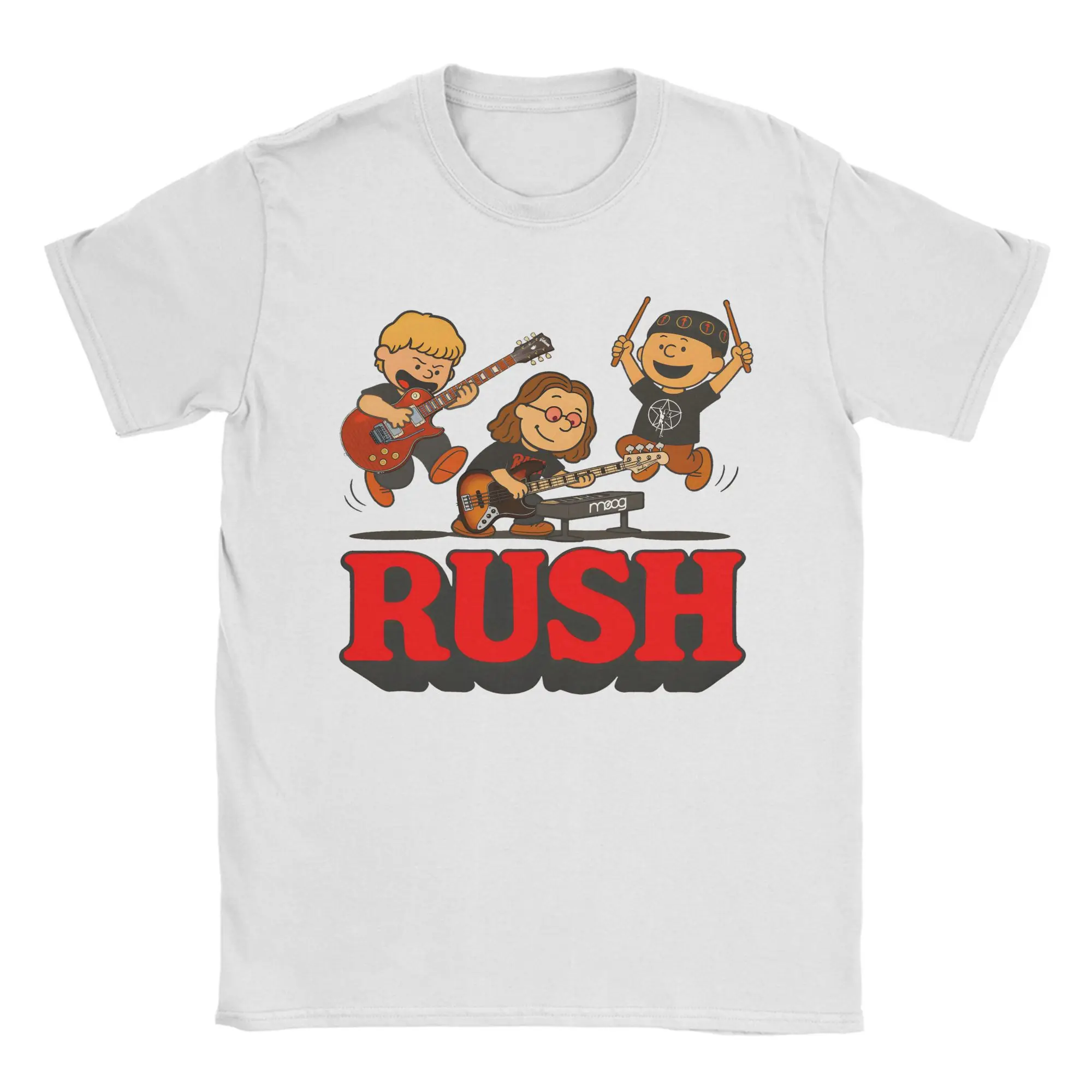 Rush Model Black Tour Concert Baumwoll-T-Shirt für Herren, Sommer-T-Shirt mit Rush-Band-Motiv, lustige T-Shirts, trendige T-Shirts in Übergröße, Großhandels-Tops