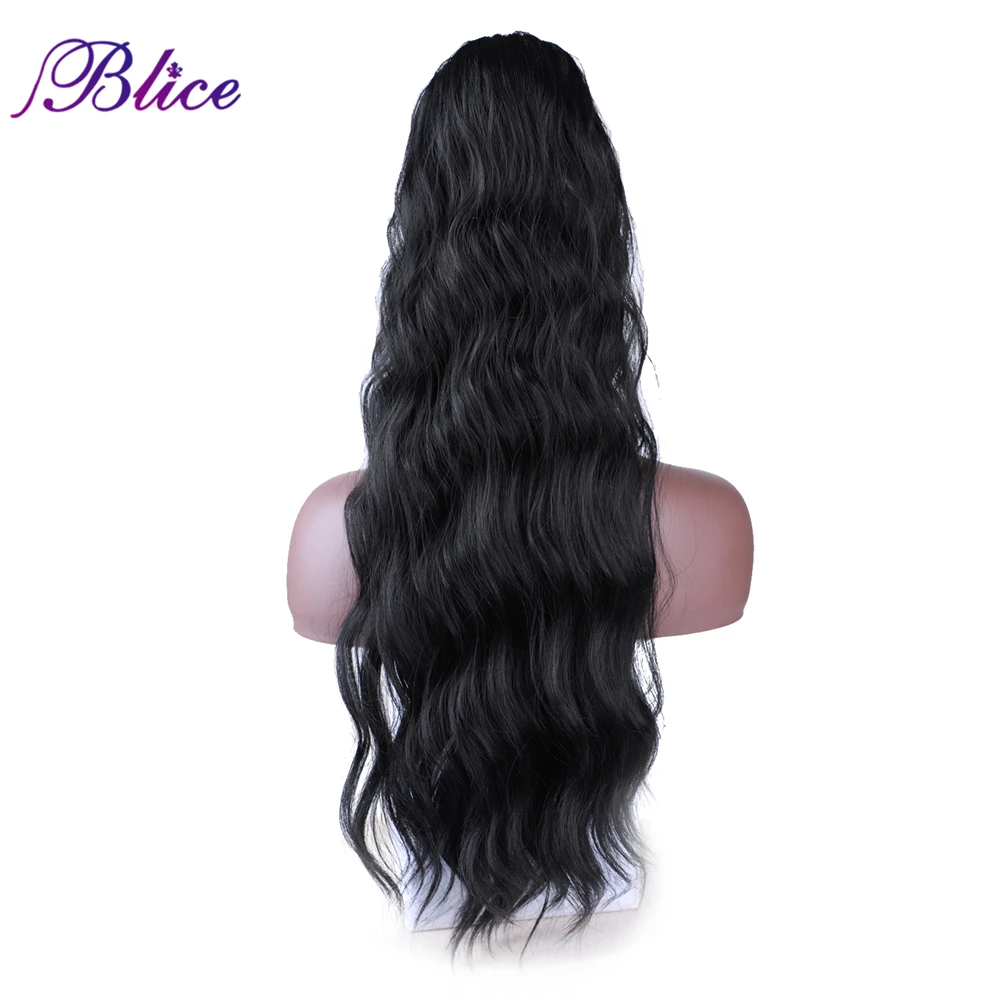 

Blice Synthetic Long Ponytai Hair Pieces Natural Wave Drawstring Elastic Band Hair Extensions For Women