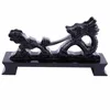 Black Wood Chinese Dragon Shaped Sword Holder Japanese Metal Samurai Sword Katana Bracket Display Stand Anime Knife Rest Cartoon 1