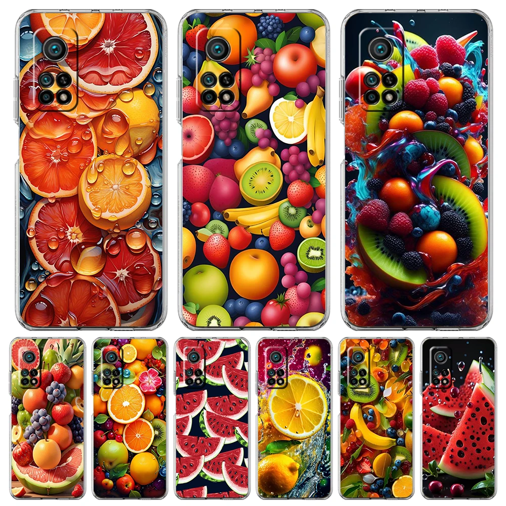 Soft Transparent Cartoon Fruit Phone Case