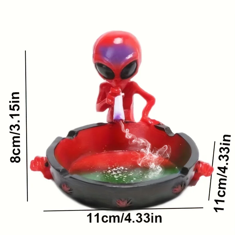 

1pc, Ashtray, Exquisite Alien Creative Ashtray, Portable Resin Starry Sky Ash Tray, Desktop Adornment for Home