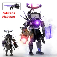 New Skibidi Toileted Giant Titan TVman Upgrade Speakerman Building Blocks Animation Figure Model Toys for Kid Ideas Gifts Xmas 2