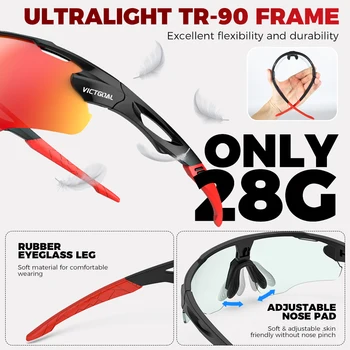 VICTGOAL Sports Sunglasses for Men Women Photochromic Bicycle Glasses MTB Road Bike Driving UV400 Fishing Hiking Cycling Eyewear 4