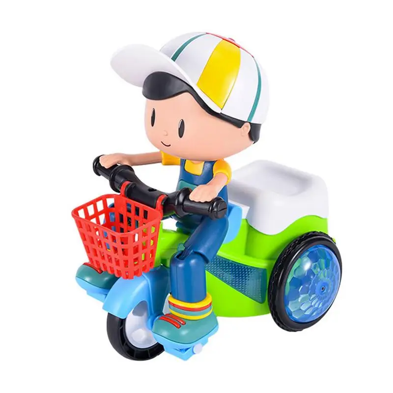 

Stunt Tricycle Cary Toy Electric Cartoon Car Toy Dancing Electric Trike Kids Motorcycle Cartoon Toy Interactive Toy With Music &