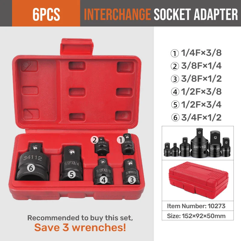 Craftsman impact 2024 socket adapter set